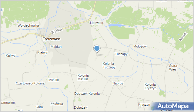 mapa Trzecia Ulica, Trzecia Ulica na mapie Targeo